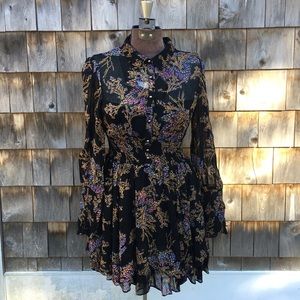 Free People Floral Dress, Size Small
